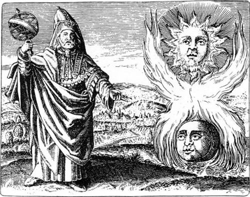 Hermes Trismegistus – traditionally credited as the author of the Hermetica and legendary founder of Western alchemy. (Maier, 1617)