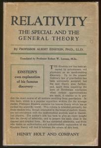 The original 1920 English publication of Einstien's paper on relativity